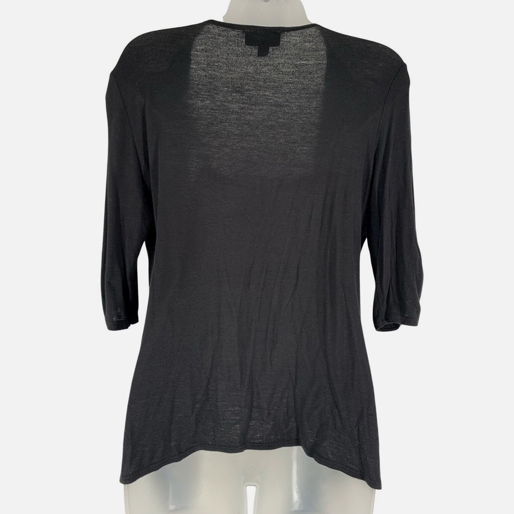 IZ BYER M Black White Lace Stripe Tank Cardigan Set Boho Festival Layered Top - Picture 3 of 5